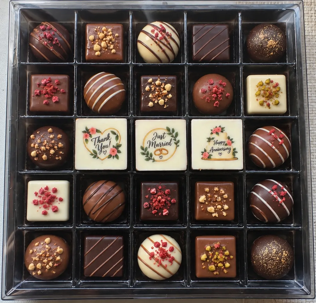 Personalized chocolate product sample