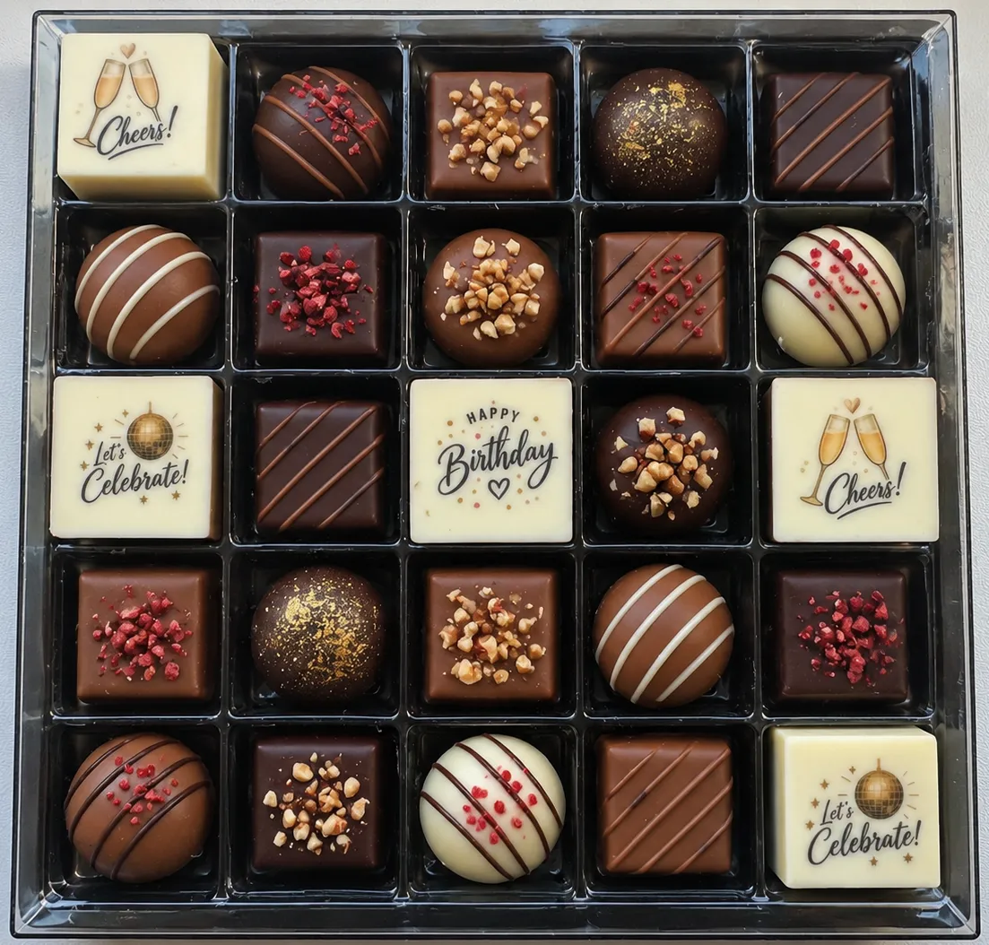 Personalized chocolate product sample