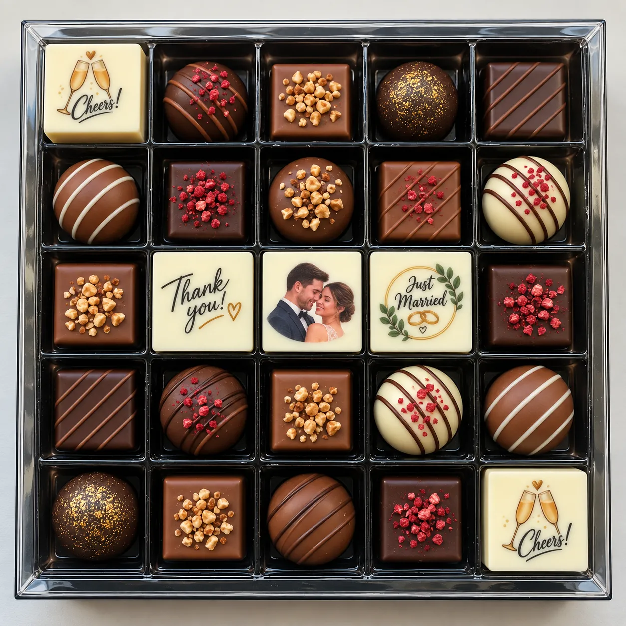 Personalized chocolate product sample