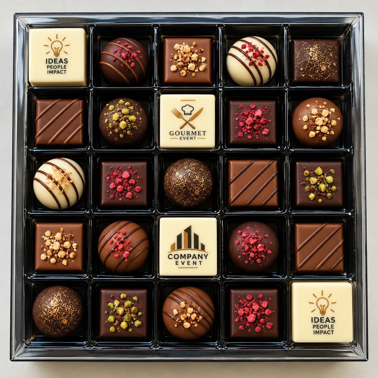 Personalized chocolate product sample