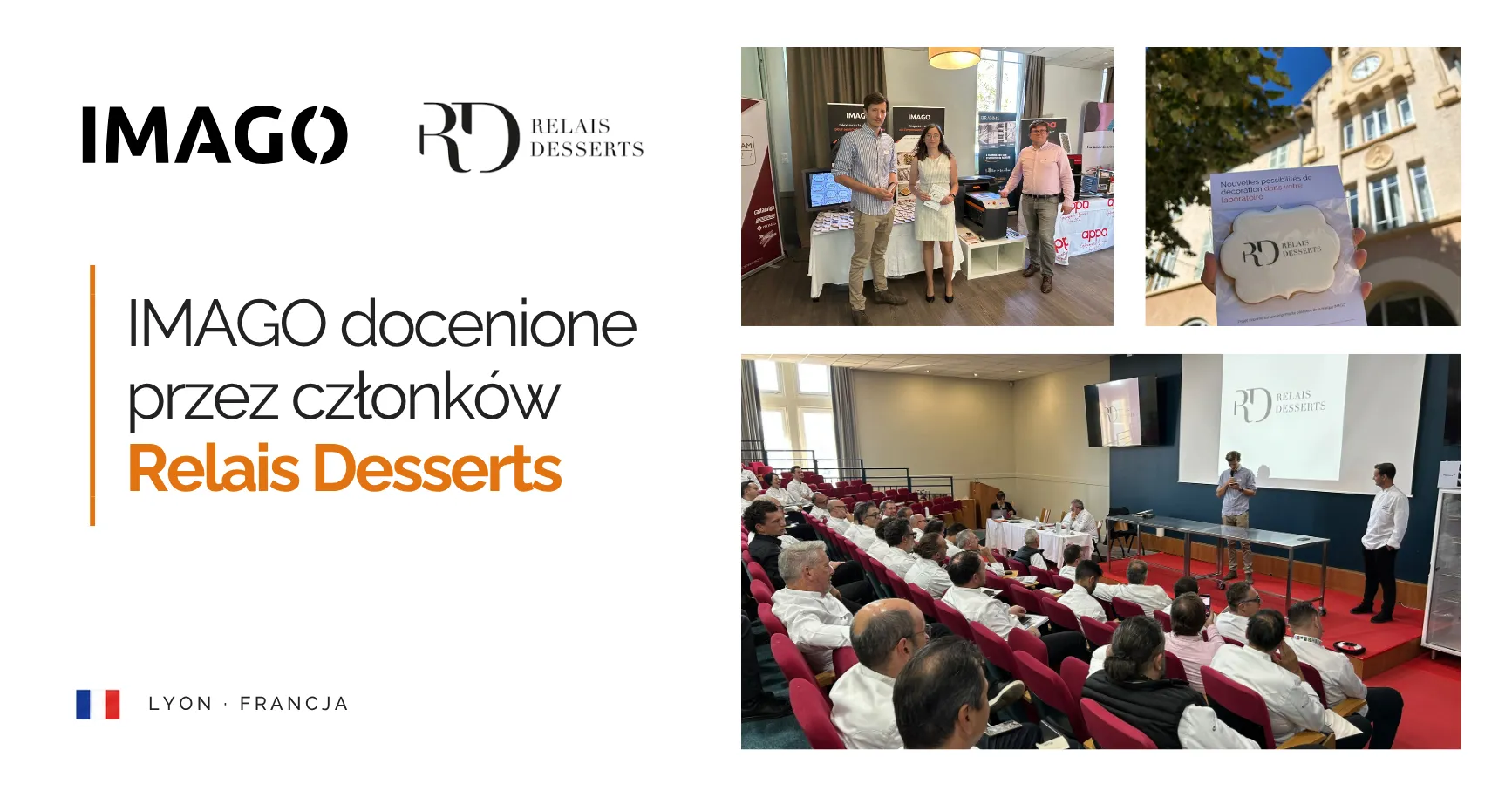 IMAGO recognized by Relais Desserts members in Lyon
